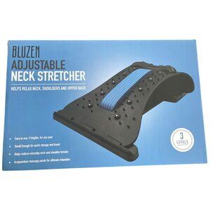 Adjustable Neck Stretcher to Relax Neck, Shoulders, Upper Back with Acupressure